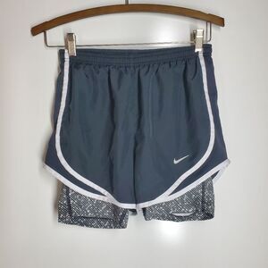 Nike Dri-Fit Black and White Short with Spandex Lining.  Size XS